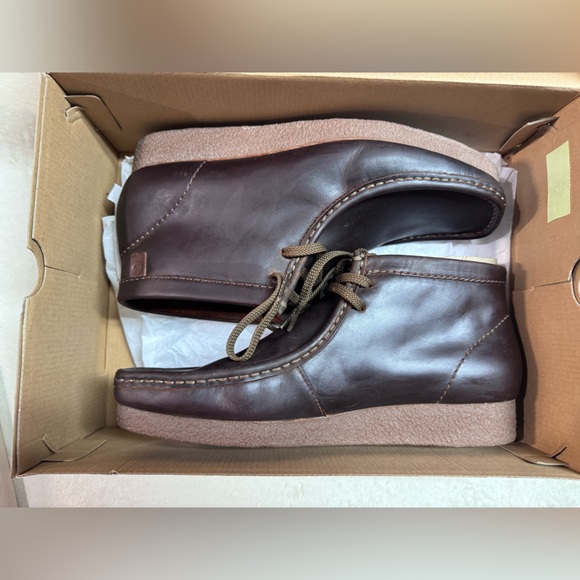 Clarks Men's Dark Brown Ankle Boot Leather Size 11 - Picture 5 of 6